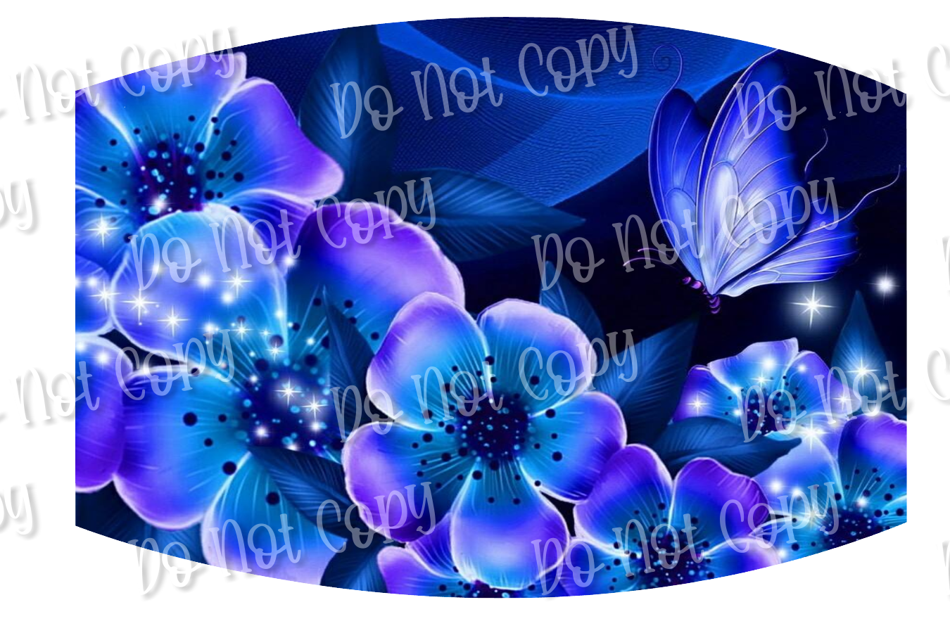 Blue Flowers 18 (2 per page)