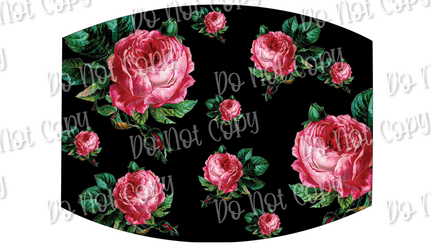 Pink/Black Flowers 99