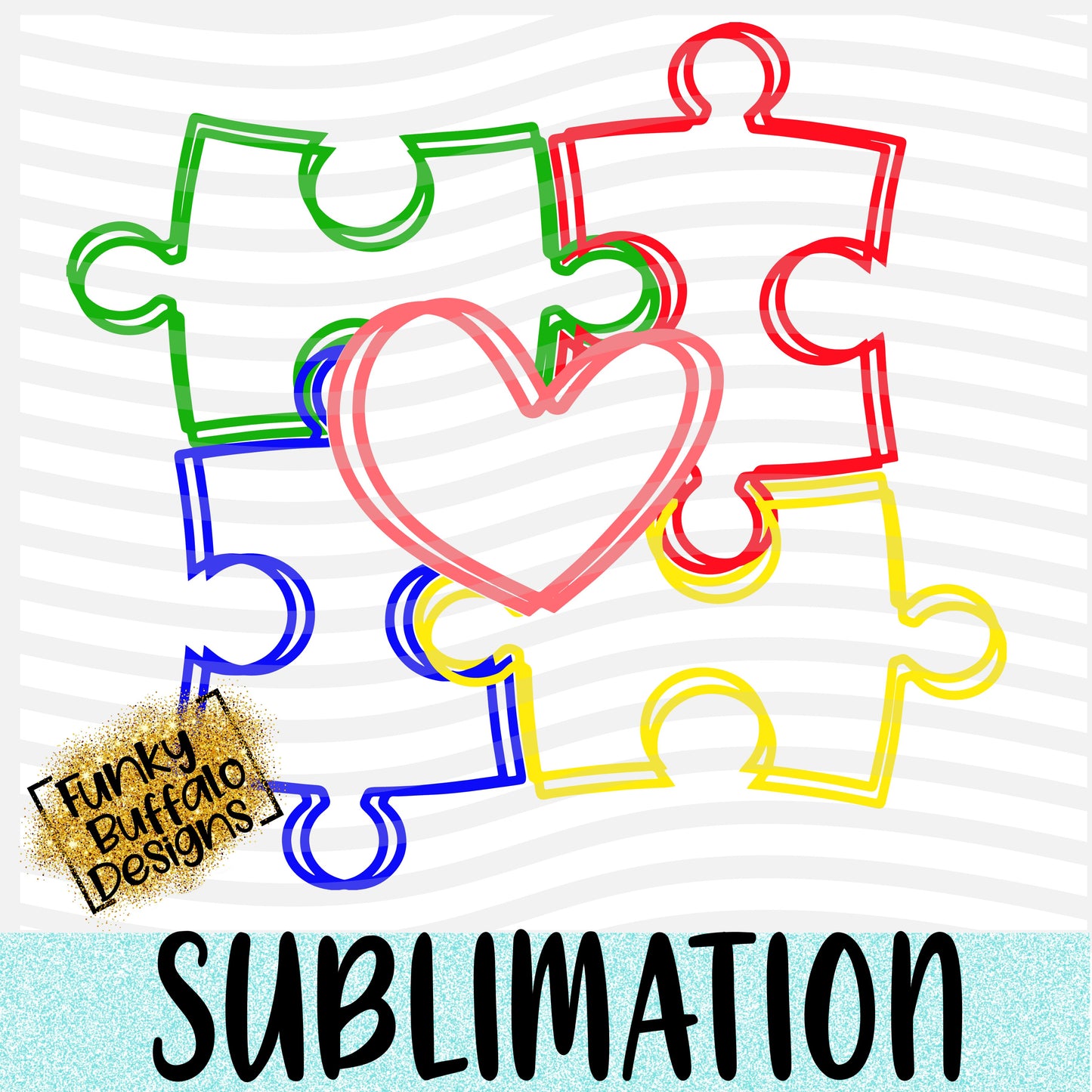 Autism Scribble Heart