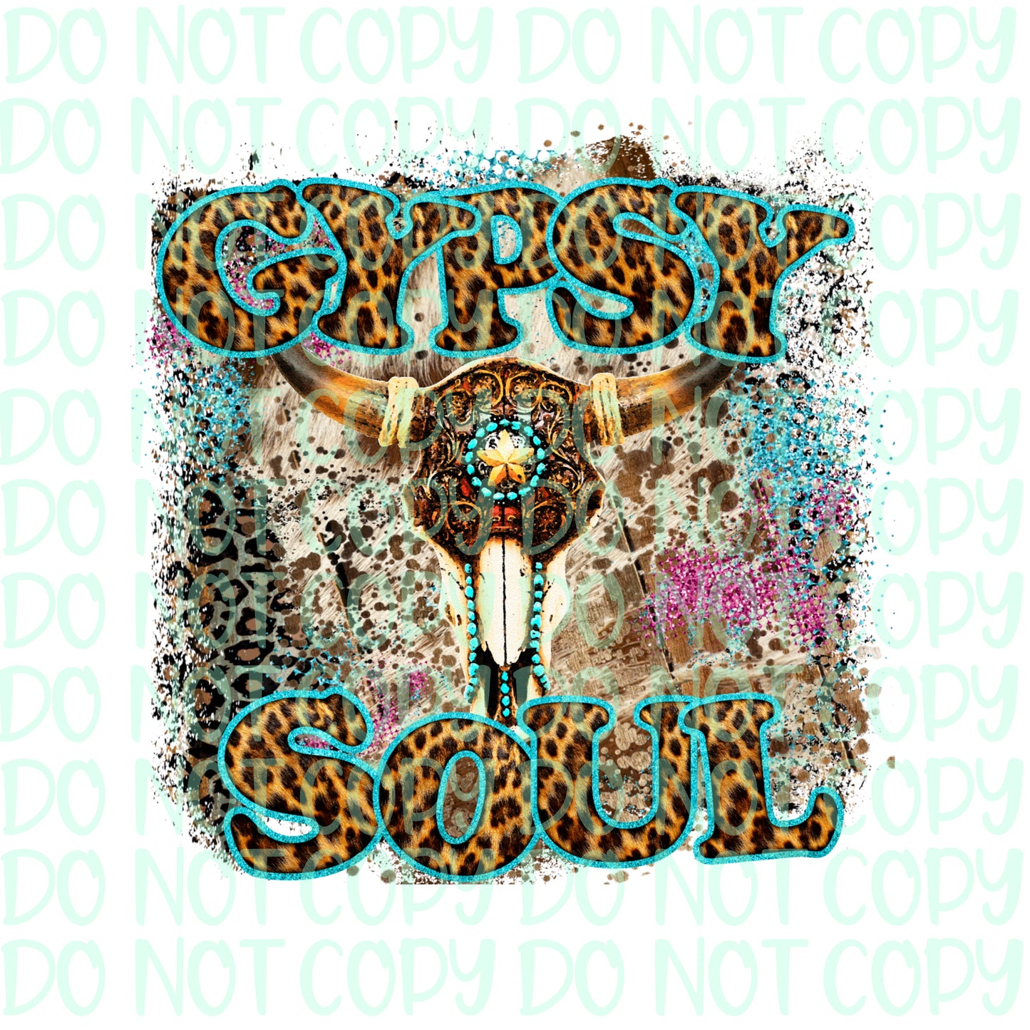 Gypsy Soul Leopard Sublimation