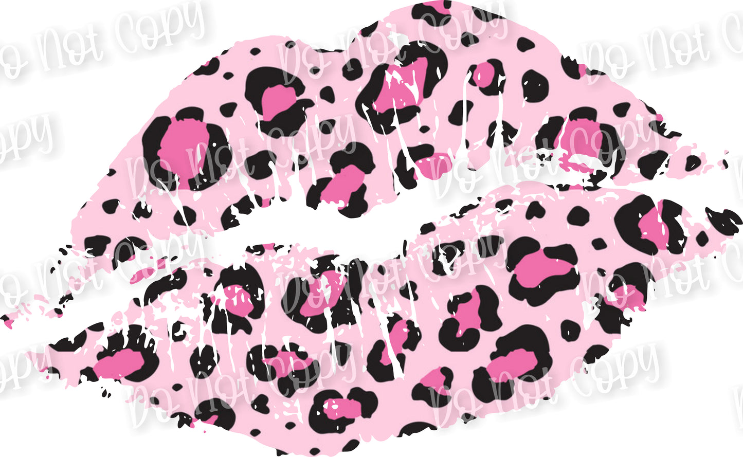 Pink Cheetah Lips