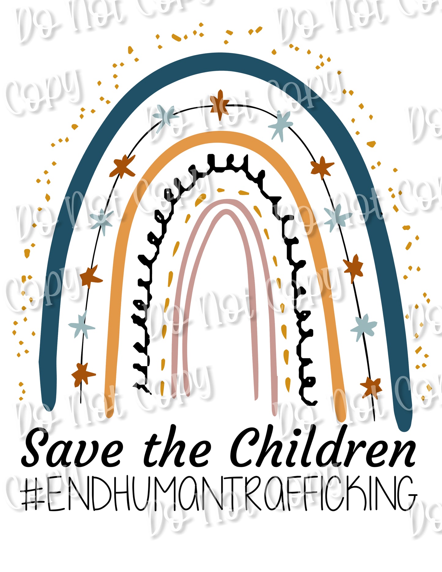 Save the Children Navy Rainbow Sublimation