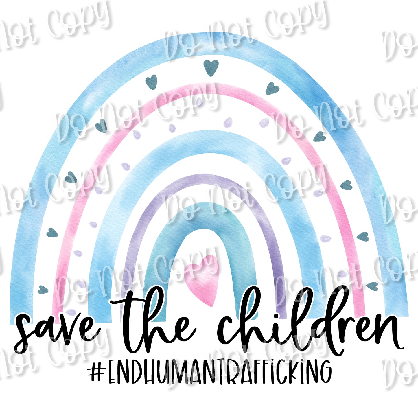 Save the Children Blue Rainbow