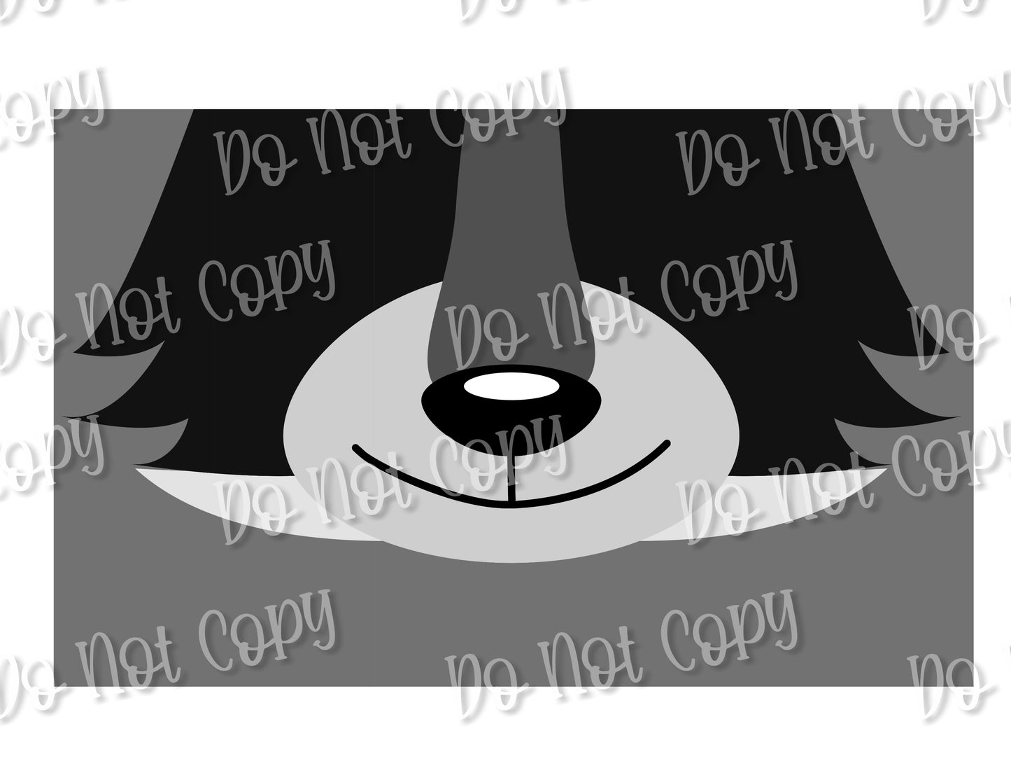 Dog Face aio1 mask sublimation (2 per page)