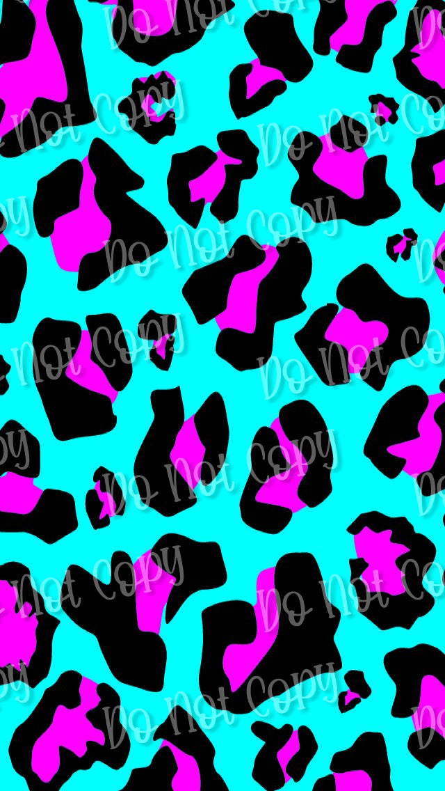 Aqua/Pink Leopard Seamless Sub