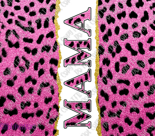 Mama Pink Leopard 20oz Skinny Straight Sublimation