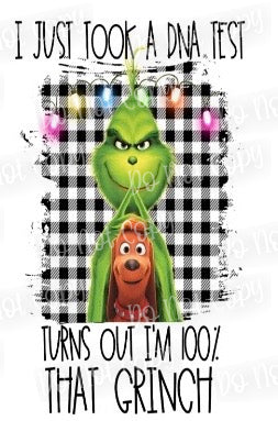 100% That Grinch Sublimation