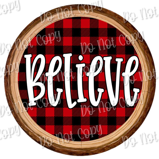 Buffalo Plaid Believe