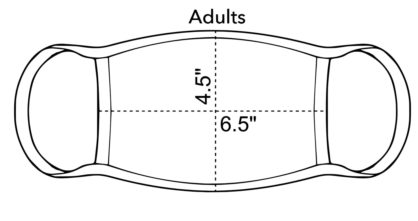 Sublimation Face Masks **Adult** 4.5"x6.5"