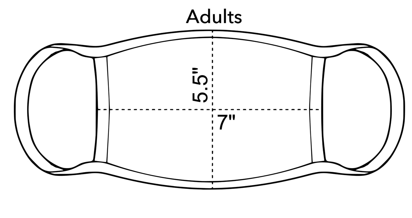 Sublimation Face Masks **Adult** 5.5"x7"