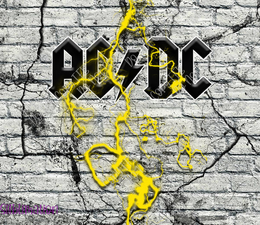 AC/DC Broken Brick 20oz Skinny Straight Sublimation
