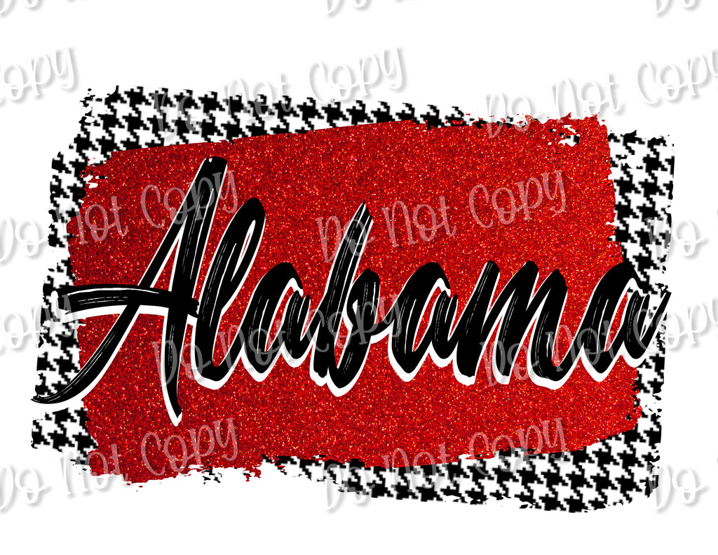 Alabama Glitter Sublimation