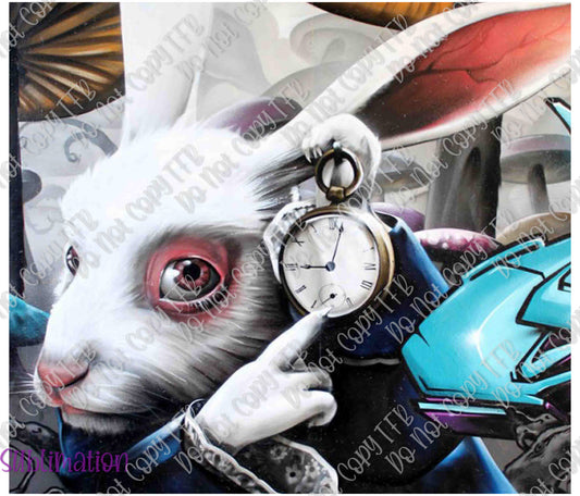 Alice in Wonderland Rabbit 20oz Skinny Straight Sublimation