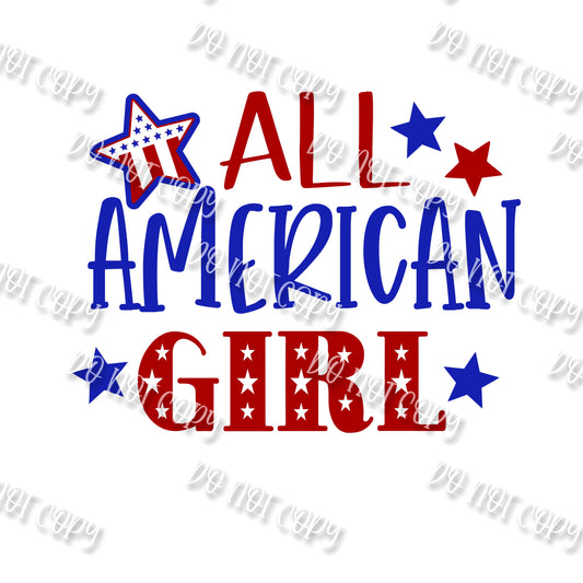 All American Girl Sublimation