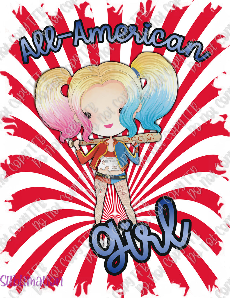 All American Girl Sublimation