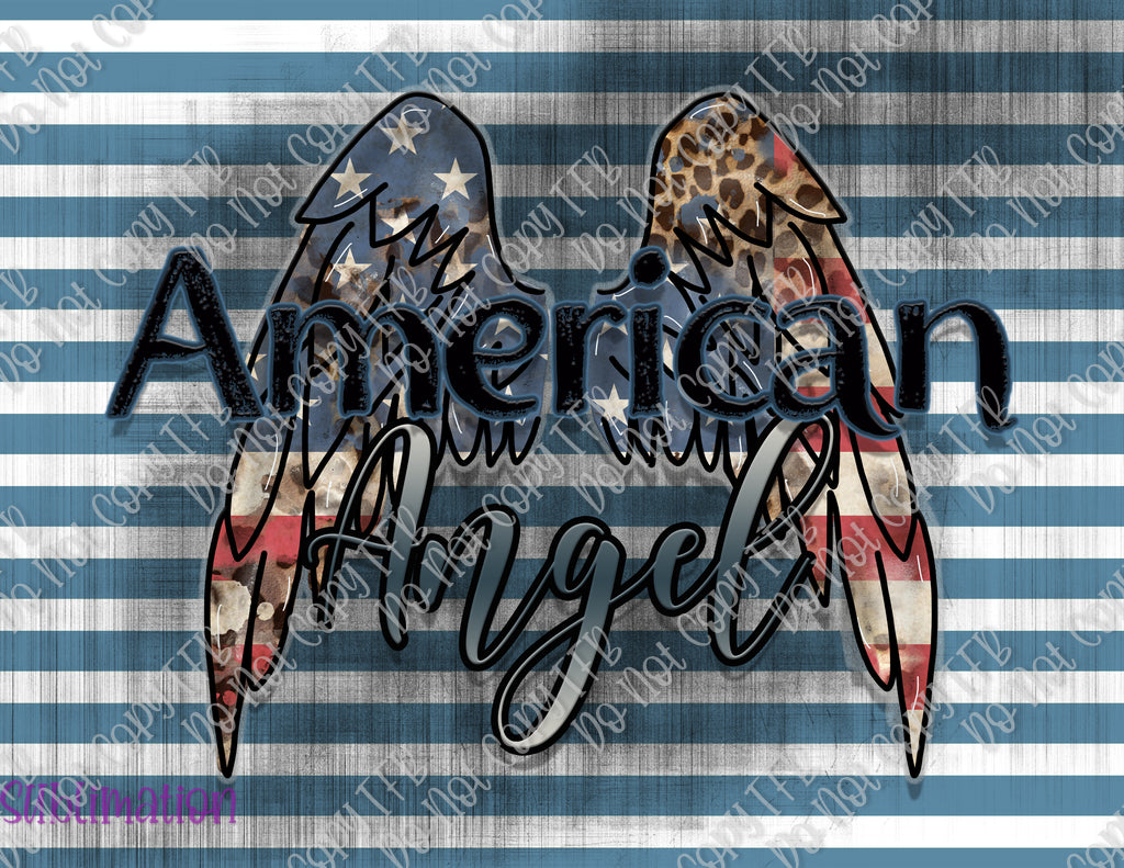 American Angel 20oz Skinny Straight Sublimation