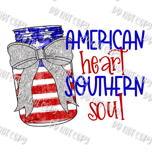 American Heart Southern Soul Sublimation