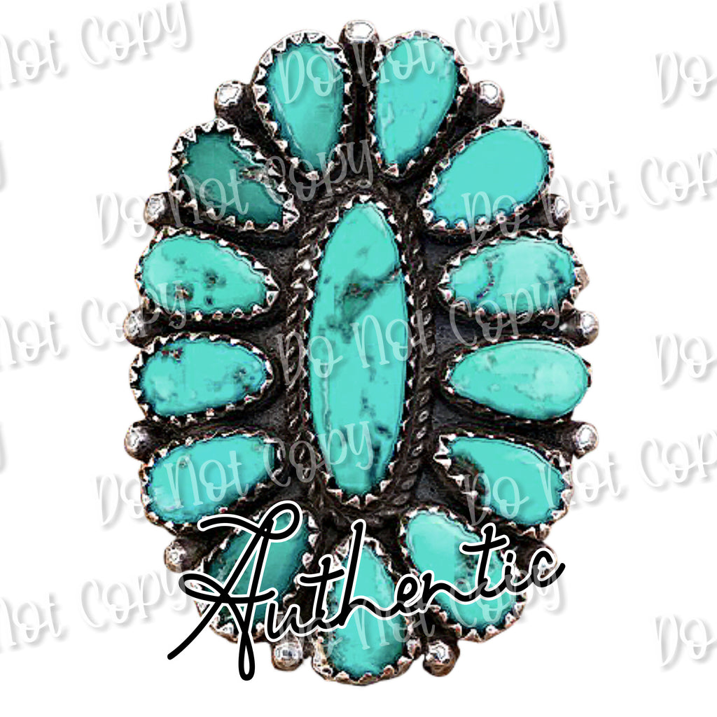 Authentic Turquoise Sub Transfer