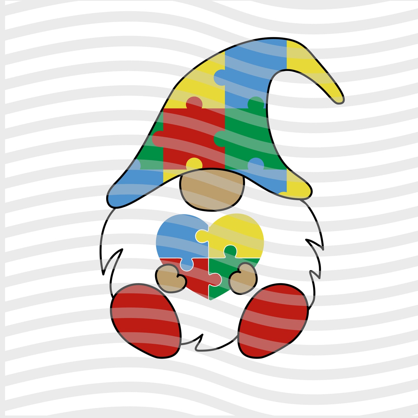 Autism Gnome Sublimation