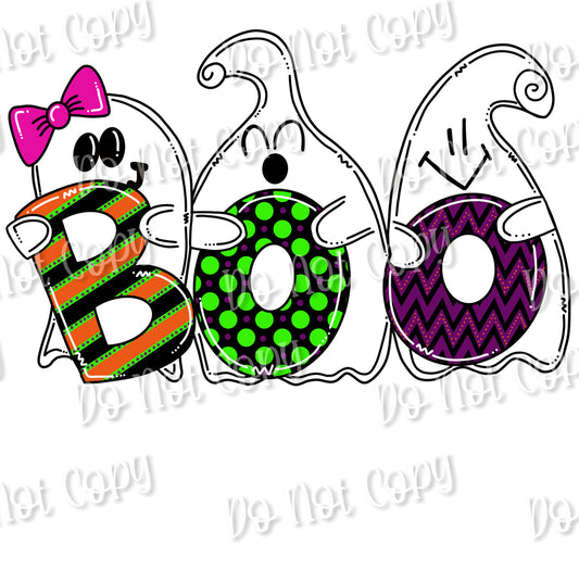 Boo Ghosts Sublimation