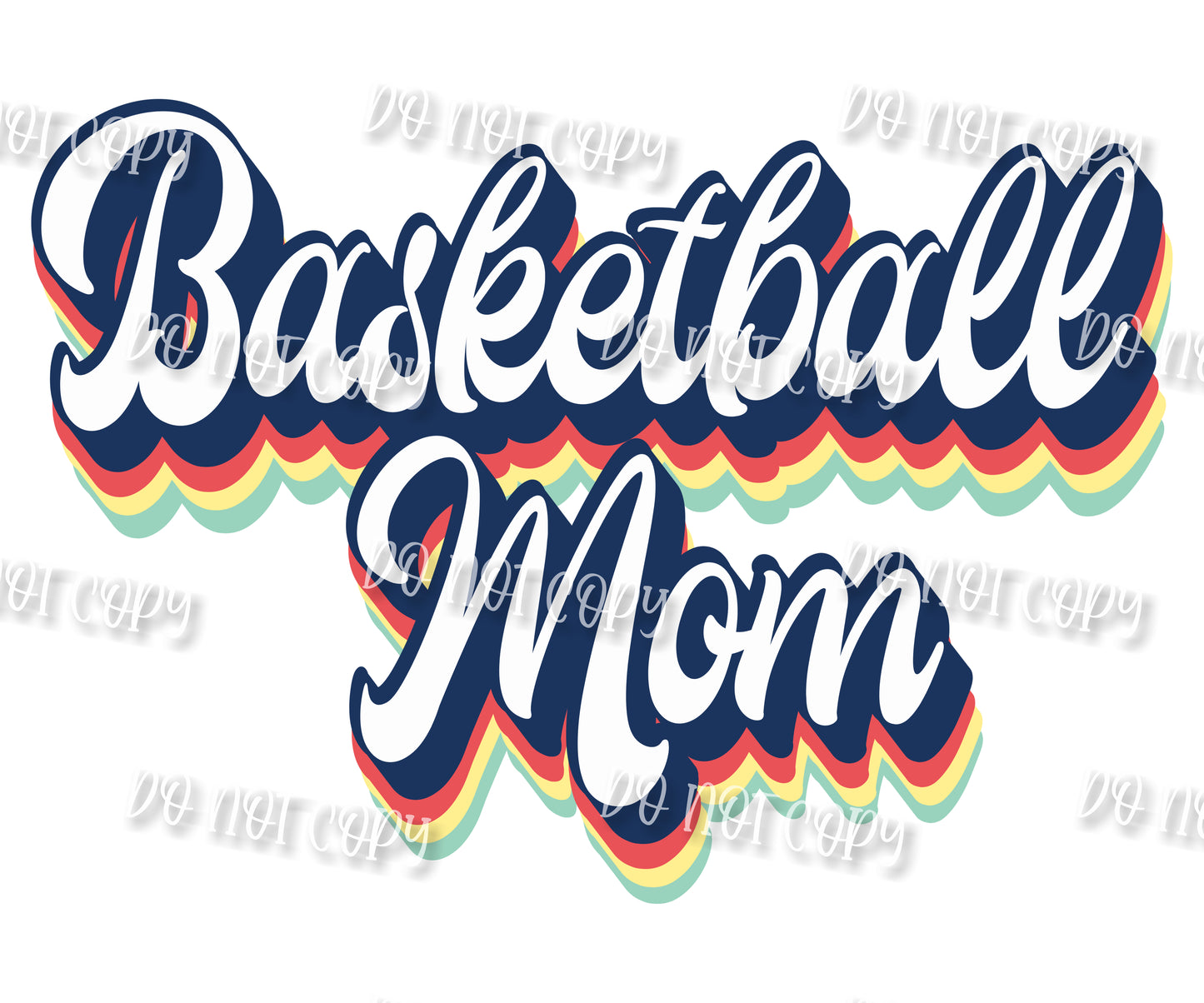 Basketball Mom Retro Sublimation