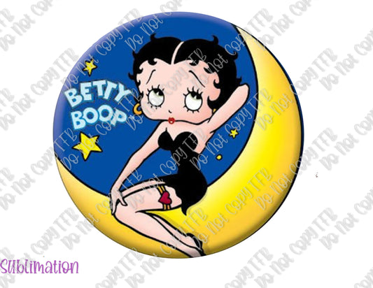 Betty Boop Moon Sublimation
