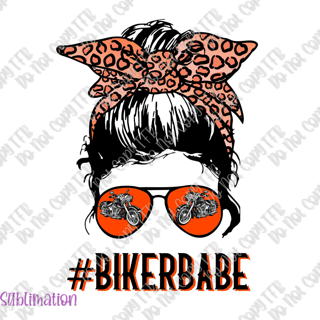 Biker Babe Sublimation