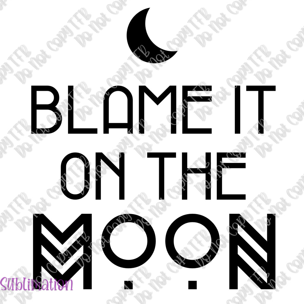 Blame it on the Moon Sublimation