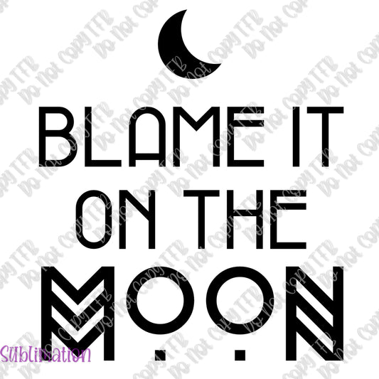 Blame it on the Moon Sublimation