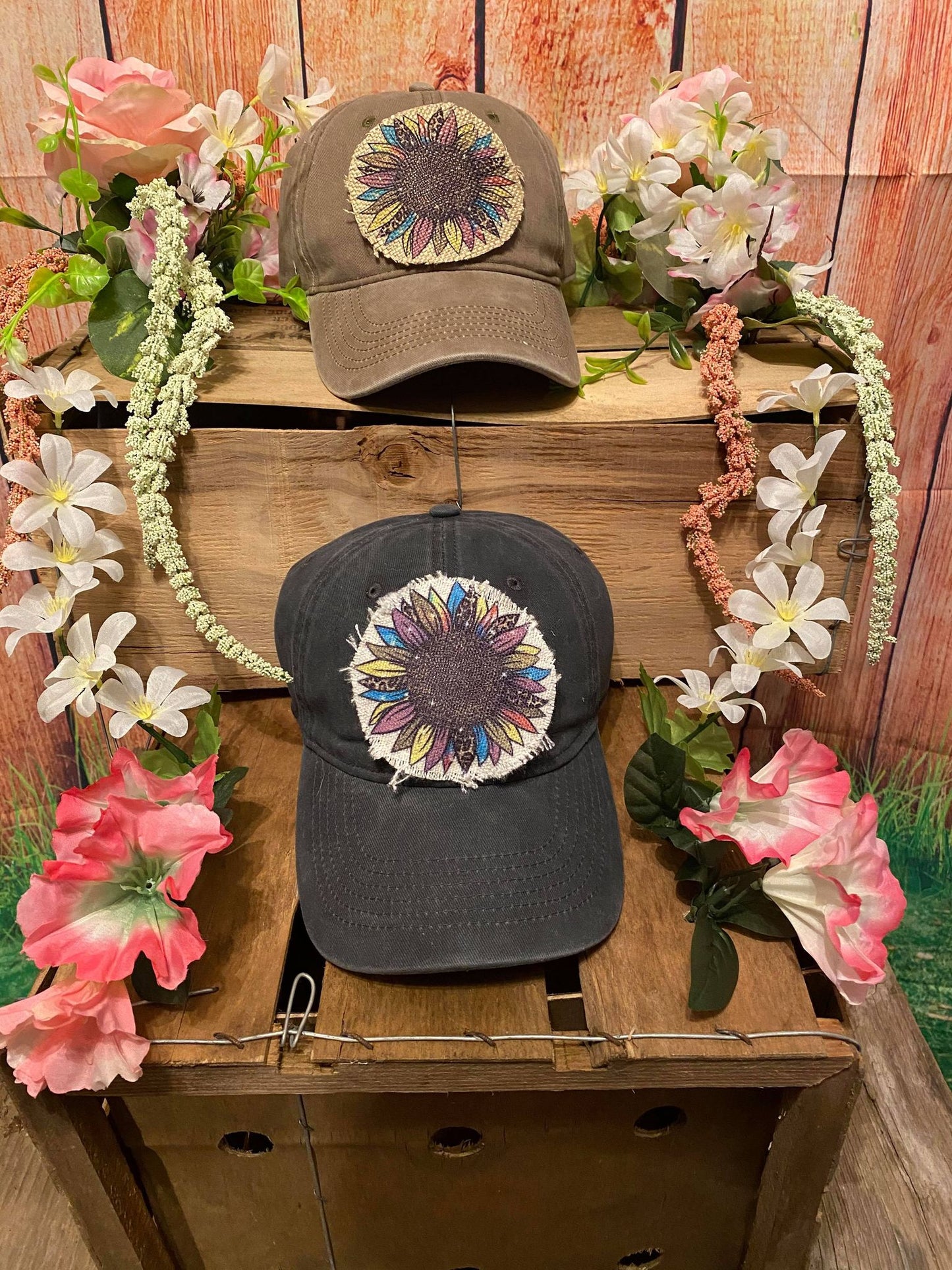 Bright Flower Hat Patch