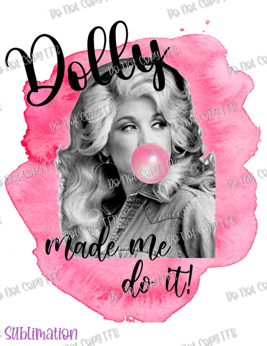 Bubblegum Dolly Sublimation Print