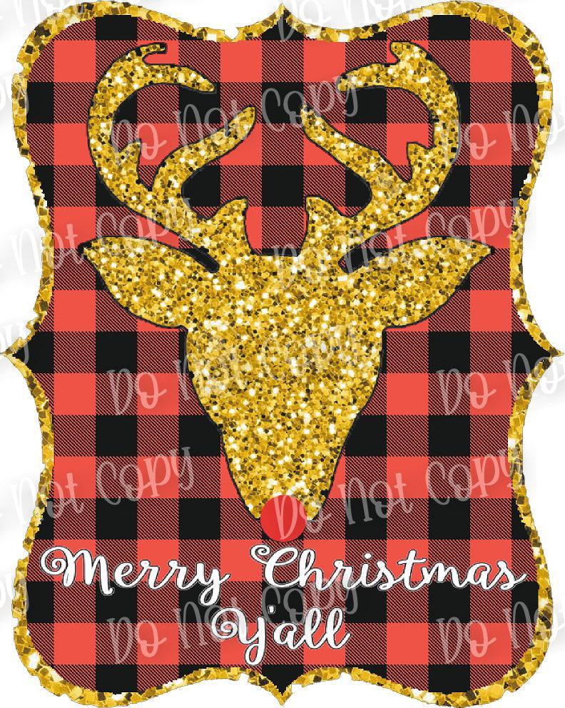 Buffalo Plaid Rudolph