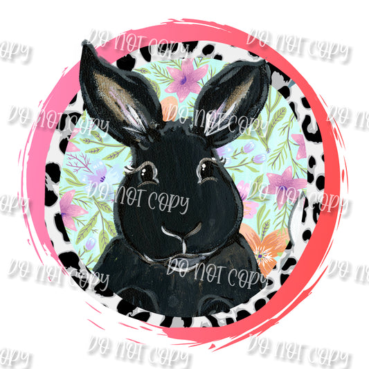 Bunny With TeePee Circle Sublimation