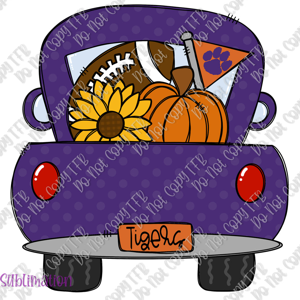 Clemson Tigers Truck Sublimation