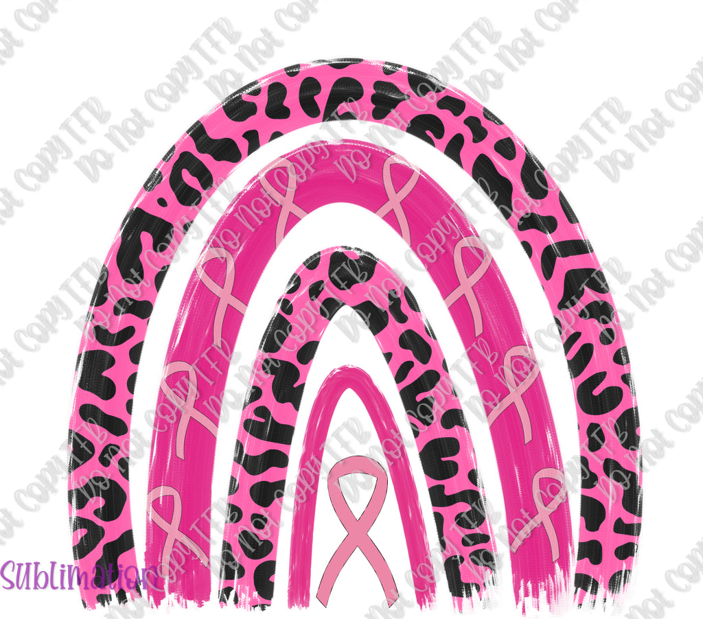 Breast Cancer Rainbow Awareness Sublimation