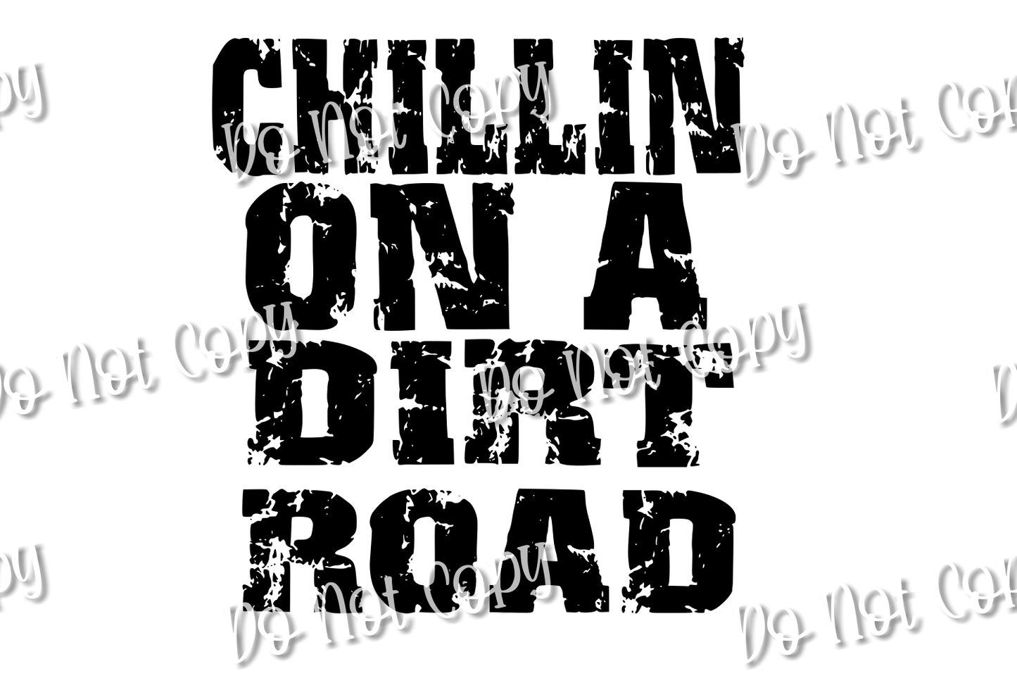 Chillin on a Dirt Road 1 Sublimation Print