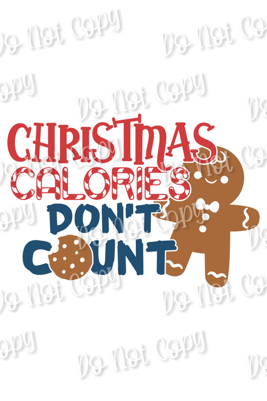 Christmas Calories Don't Count Sublimation