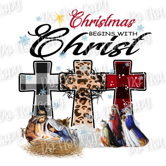 Christmas Crosses Sublimation