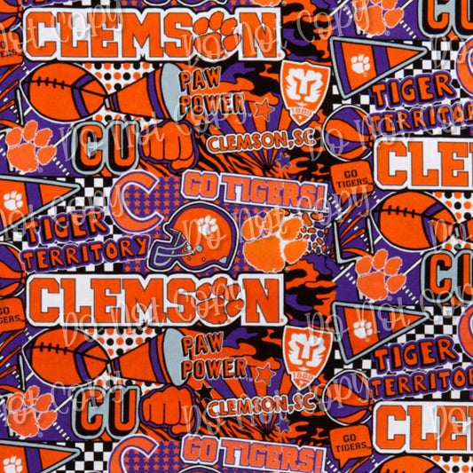 Clemson Collage 8x11 sublimation