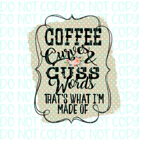 Coffee curves cuss words