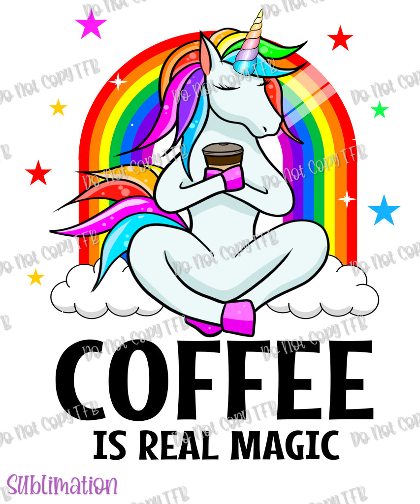 Coffee Unicorn Sublimation