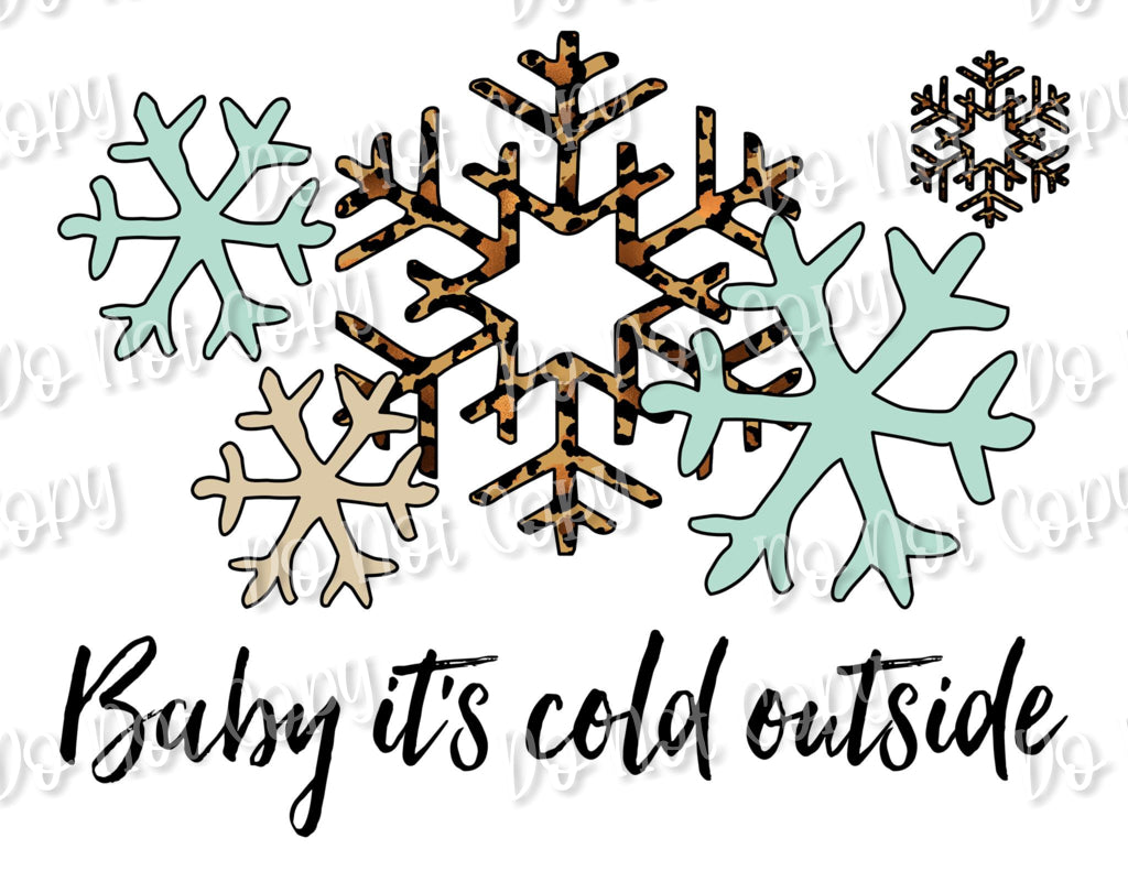 Cold Outside Snowflakes Sublimation