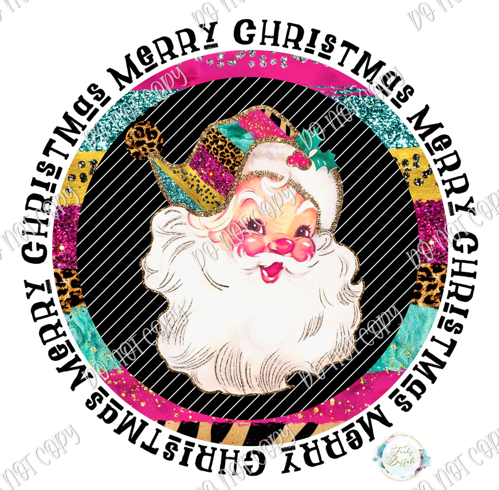 Colorful Santa Sublimation