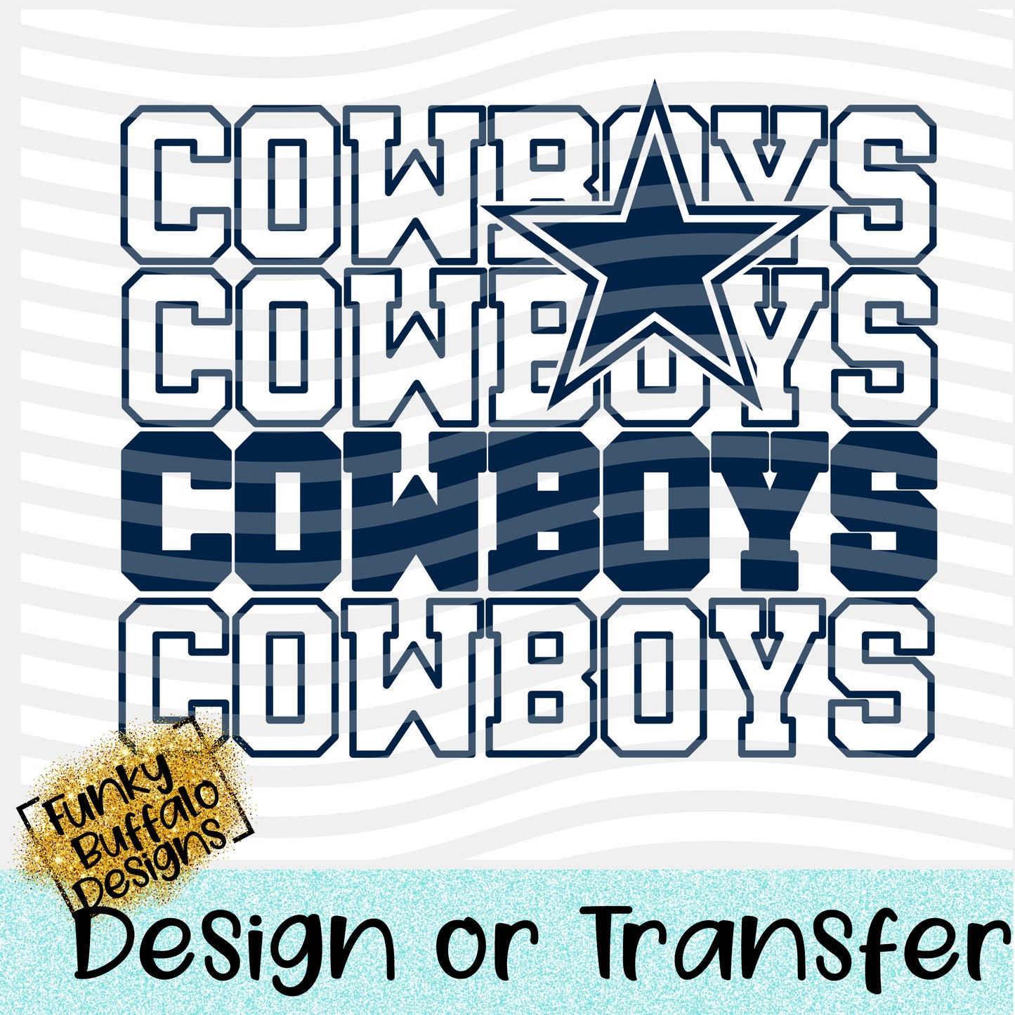 Dallas Cowboys Mirrored Sub