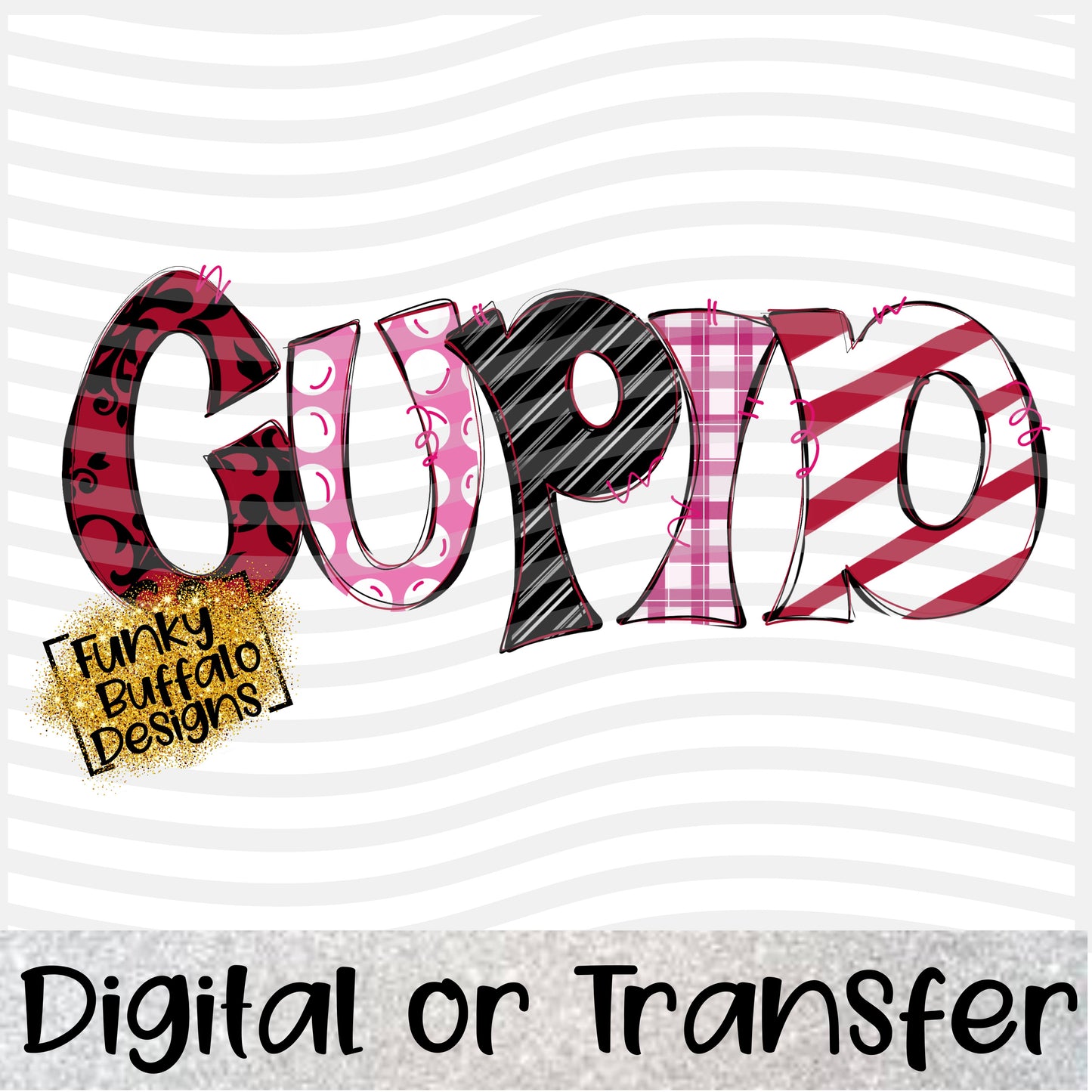 Cupid Doodle Sublimation