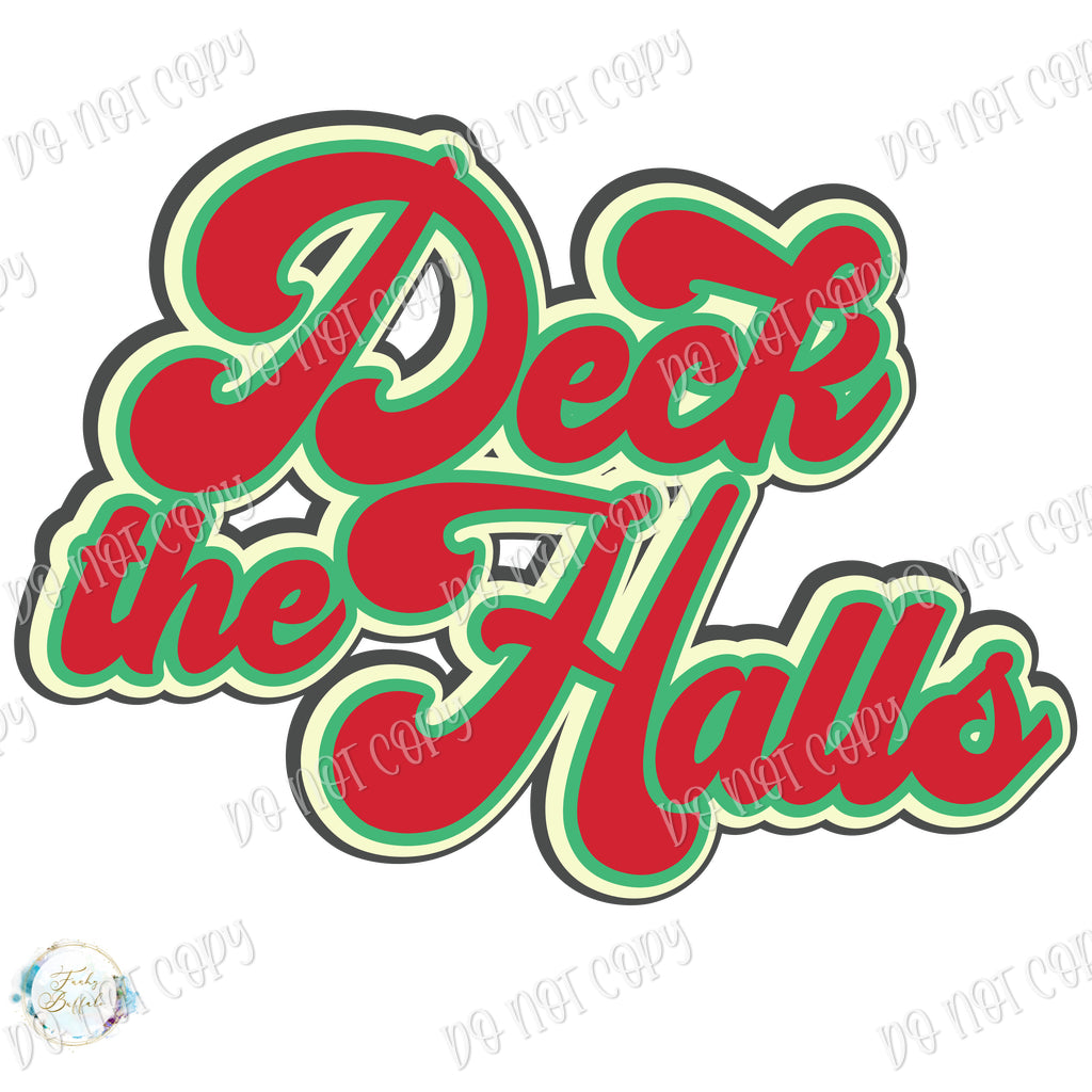 Deck the Halls Retro Sublimation