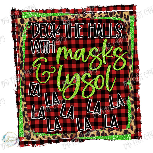 Deck the Halls with Masks Sublimation