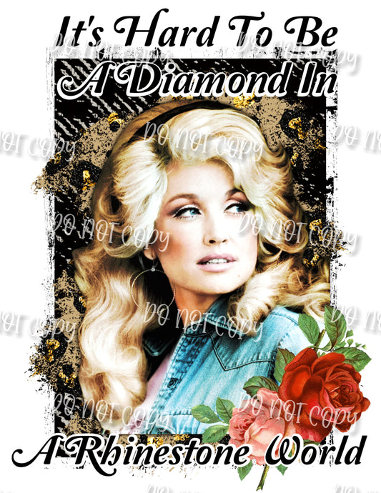 Diamond in a Rhinestone World Sublimation Print