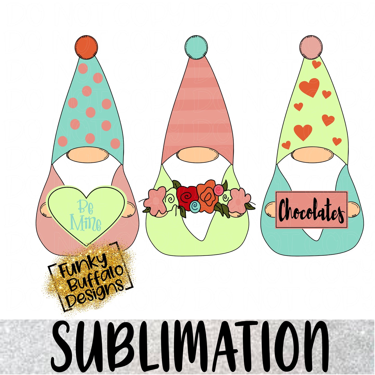 Doodle Gnomes Sublimation