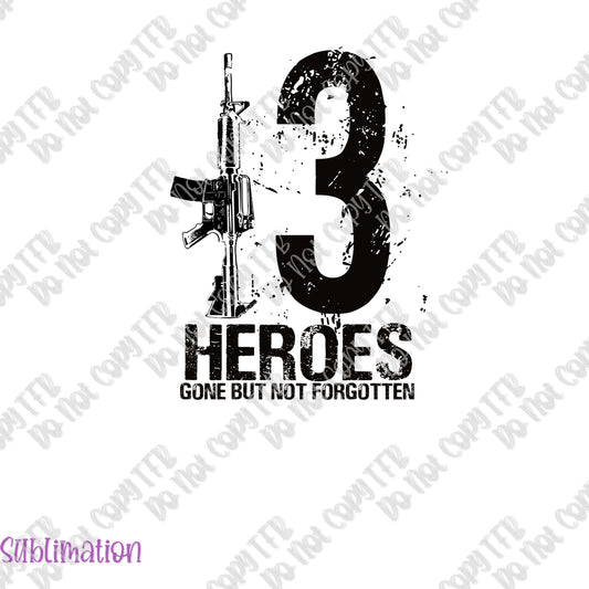 13 Heroes Sublimation